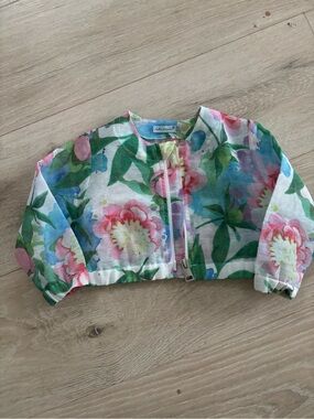 Tutto Piccolo sheer bomber jacket